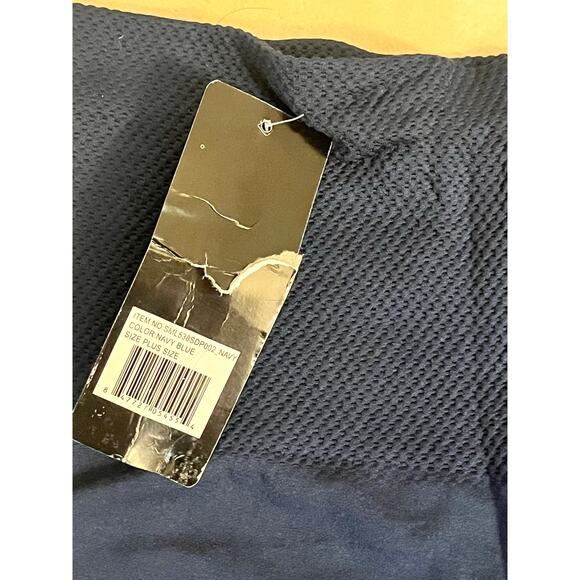 NWT YEFEE Navy Fleece-Lined Leggings PLUS | 38” Inseam - Picture 3 of 5